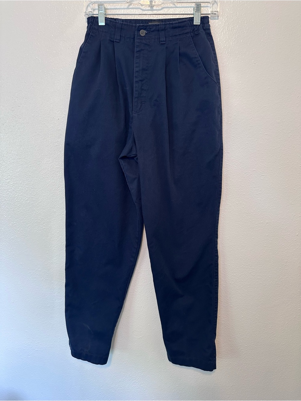 Lee Navy Pleated Trousers